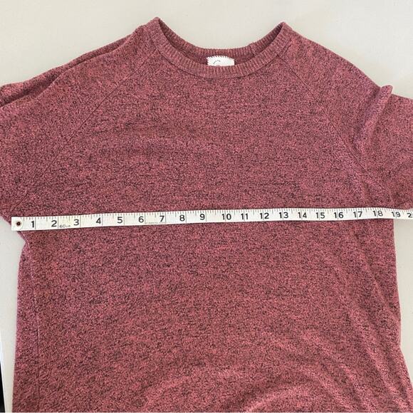 Anthropologie Postage Stamp Long-Sleeved Rose Pink Ruffle Hem Sweater XS - Picture 6 of 9